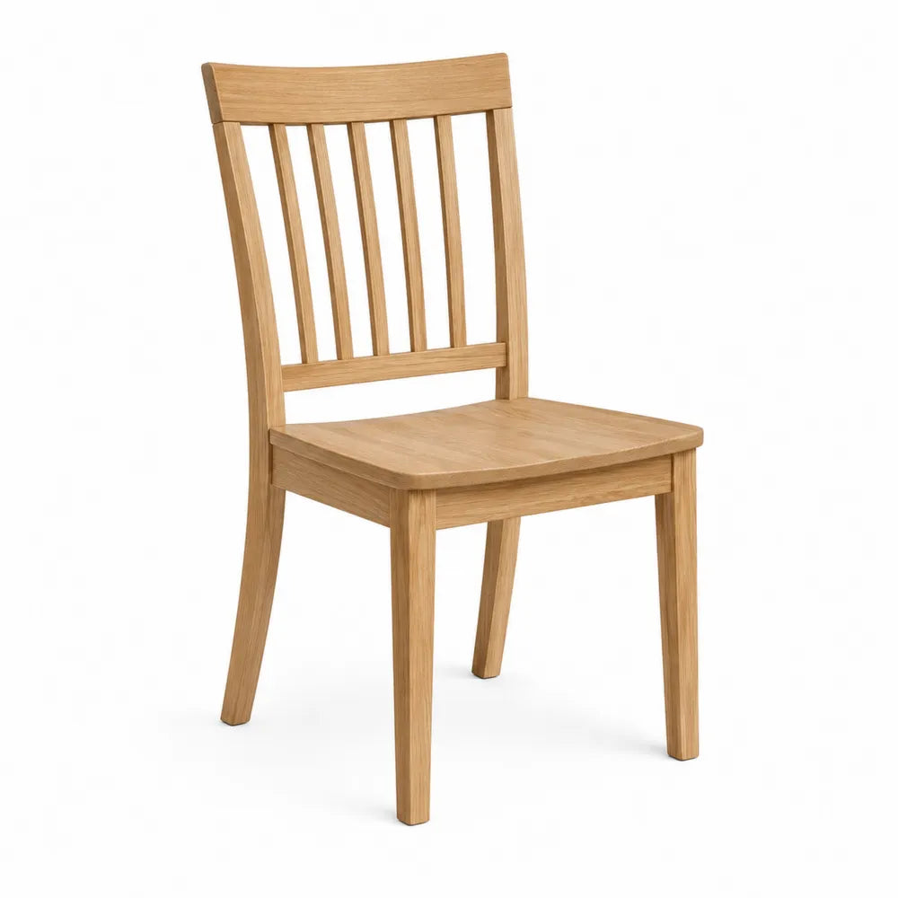 Silla de comedor de madera de roble 45x50x85 cm