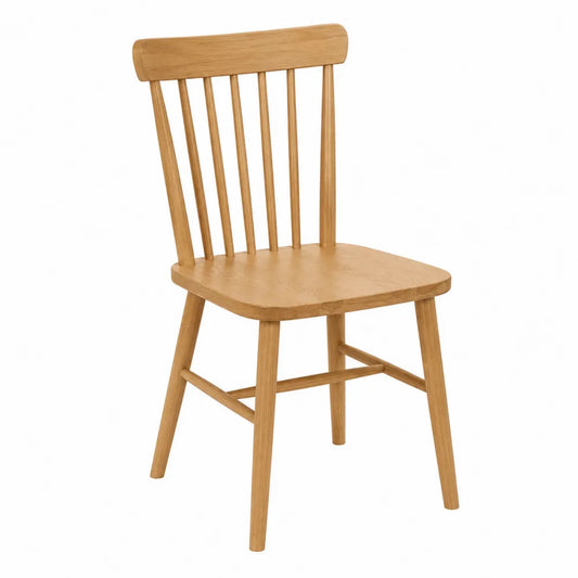 Silla de comedor de madera de roble claro