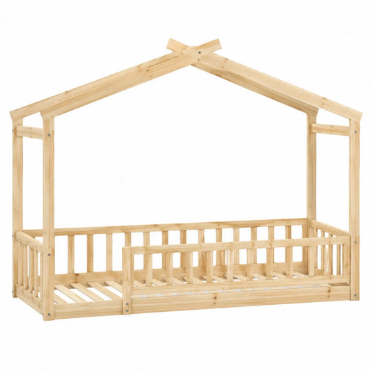 Cama infantil de madera de pino para niños 200x90 cm